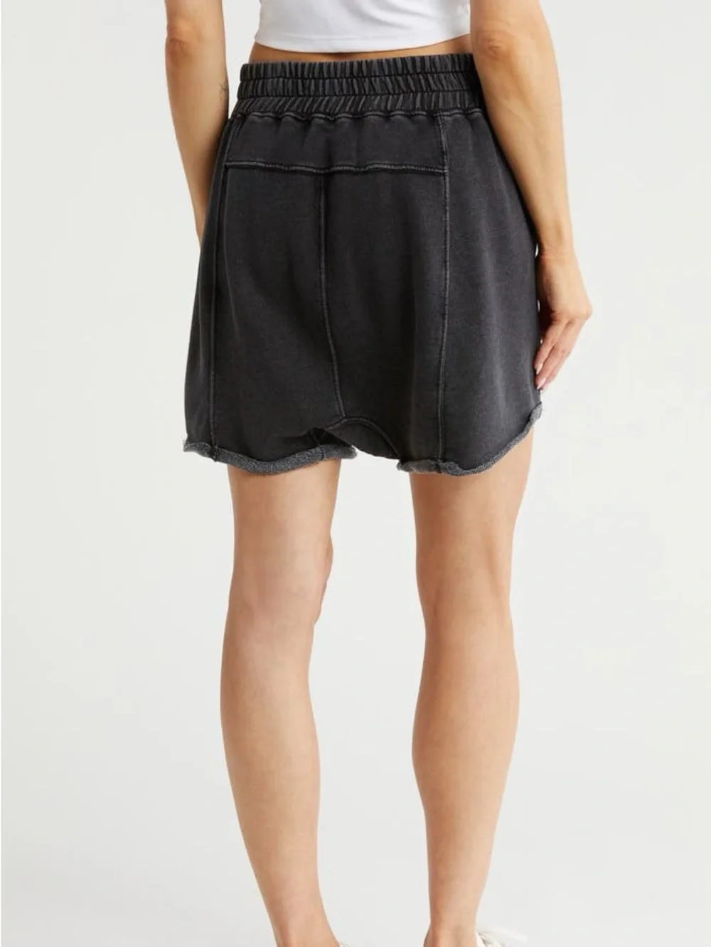 FP FREE PEOPLE all star sweat shorts medium m 6 8 gray black